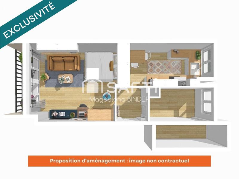 Appartement - 34 m² - 1 pièce