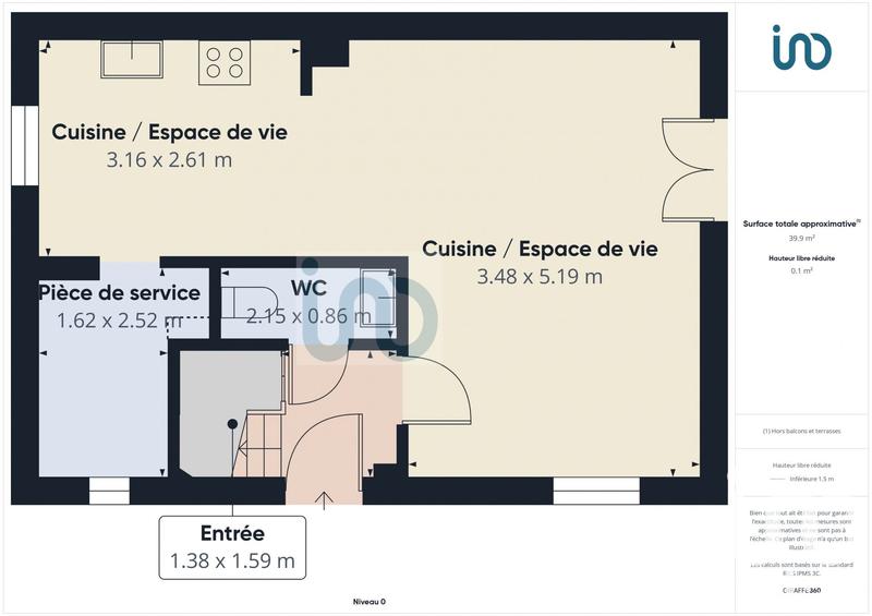 Maison - 74 m² - 4 pièces