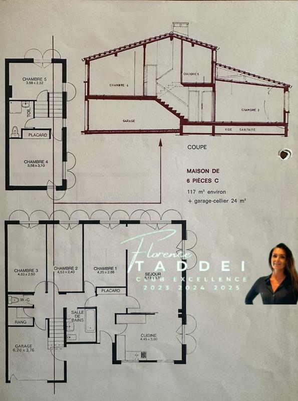 Maison - 118 m² - 6 pièces