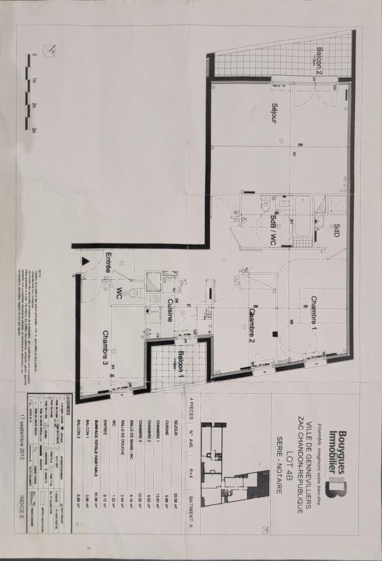 Appartement - 84 m² - 4 pièces