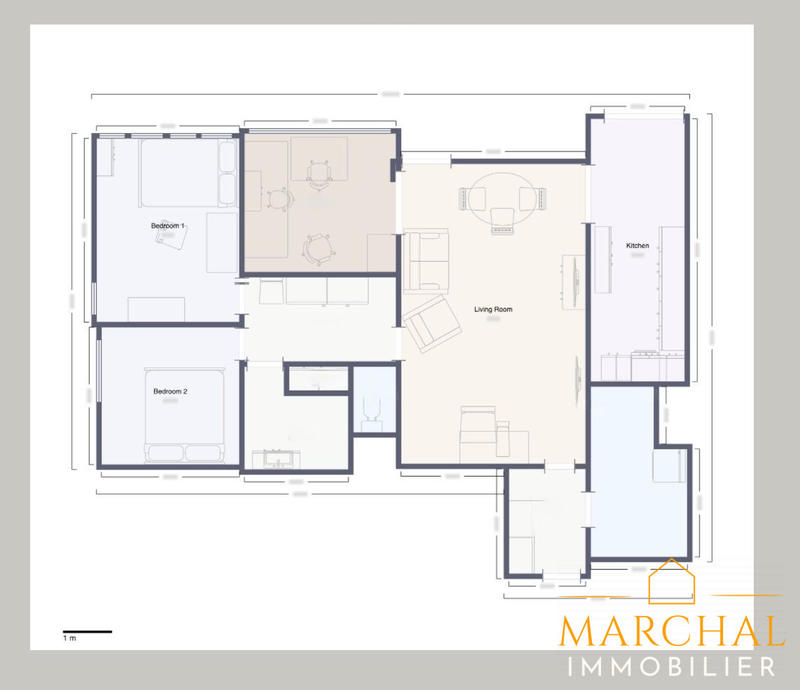 Appartement - 76 m² - 4 pièces