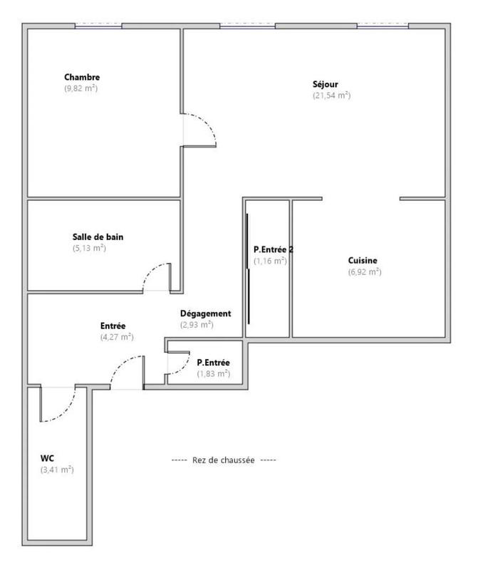 Appartement - 76 m² - 3 pièces
