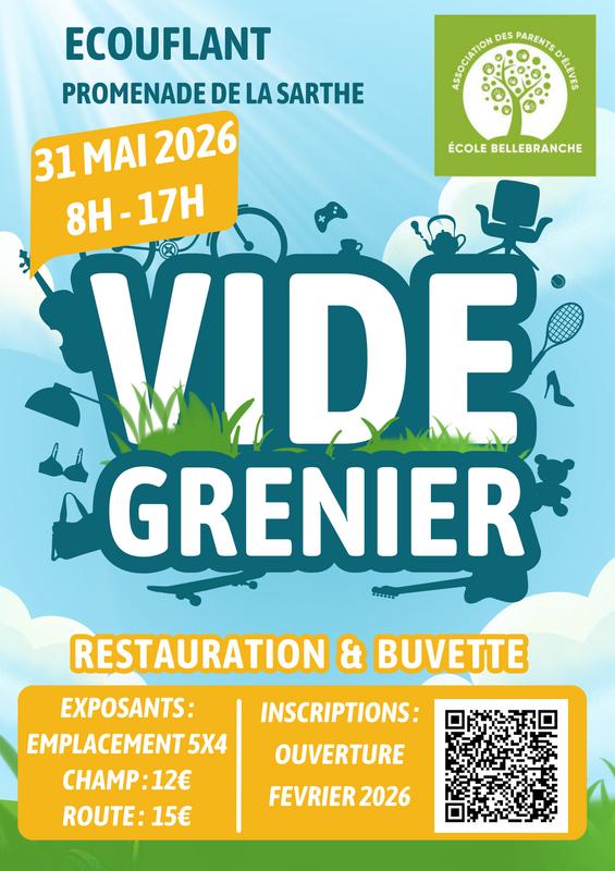 Vide grenier école bellebranche 2026