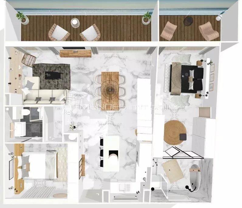 Appartement - 89 m² - 4 pièces