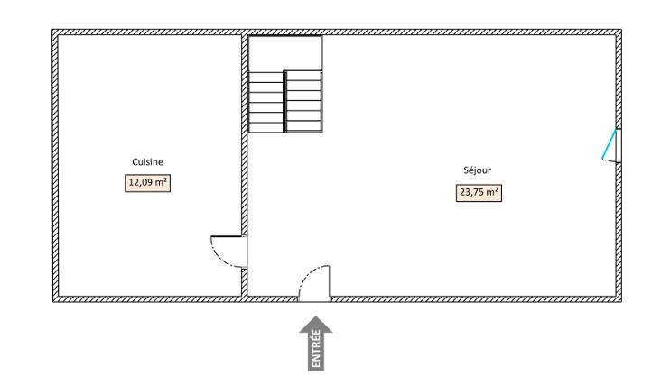 Maison - 73 m² - 3 pièces