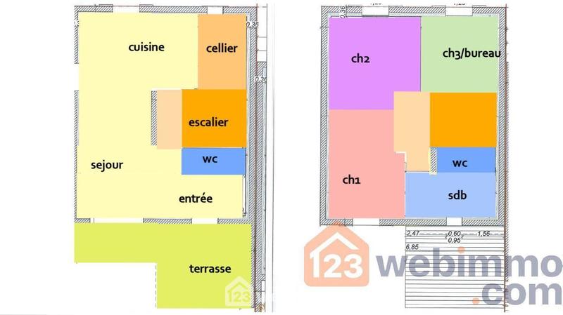 Maison - 80 m² - 4 pièces