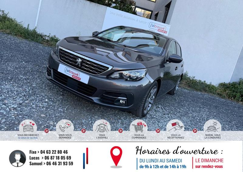 Peugeot 308 1.5 BlueHDi 16v 130 Cv Eat8 s&amp;S Boîte auto Phase II// Garantie 24 Mois Constructeur// Ecran couleur tactile // Bluetooth  //Volant en cuir et alu// Rétroviseurs électriques //Park assiste//chaine changer//Kit de distribution à jour// Dernier e