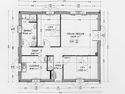 Maison - 71 m² - 3 pièces