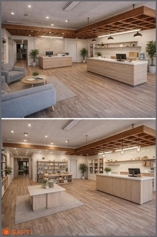 Local commercial - 206 m² - 2 pièces