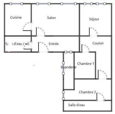 Appartement - 100 m² - 4 pièces