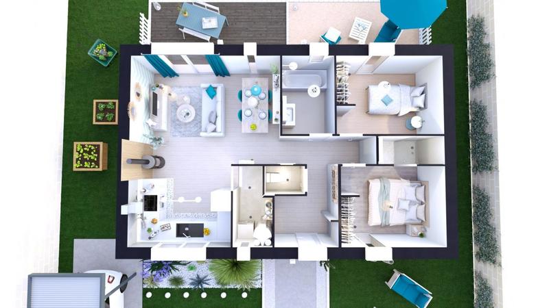 Maison - 70 m² - 6 pièces