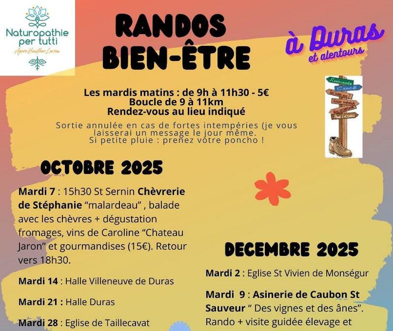 Rando marche sportive autour de Duras