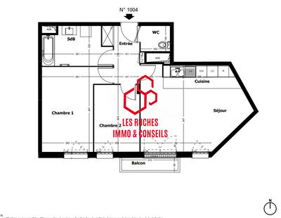 Appartement - 65 m² - 3 pièces