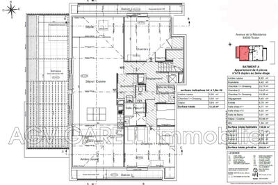 Appartement - 150 m² - 4 pièces