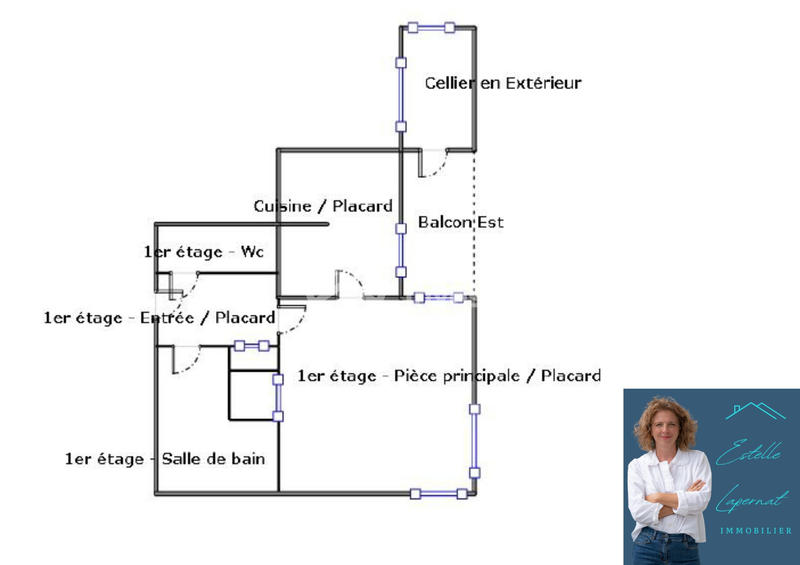 Appartement - 28 m² - 1 pièce