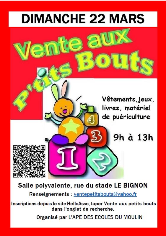 Vente aux p'tits bouts