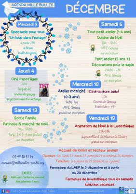 Animation de Noël à la Ludothèque. Gratuit, sur inscription.