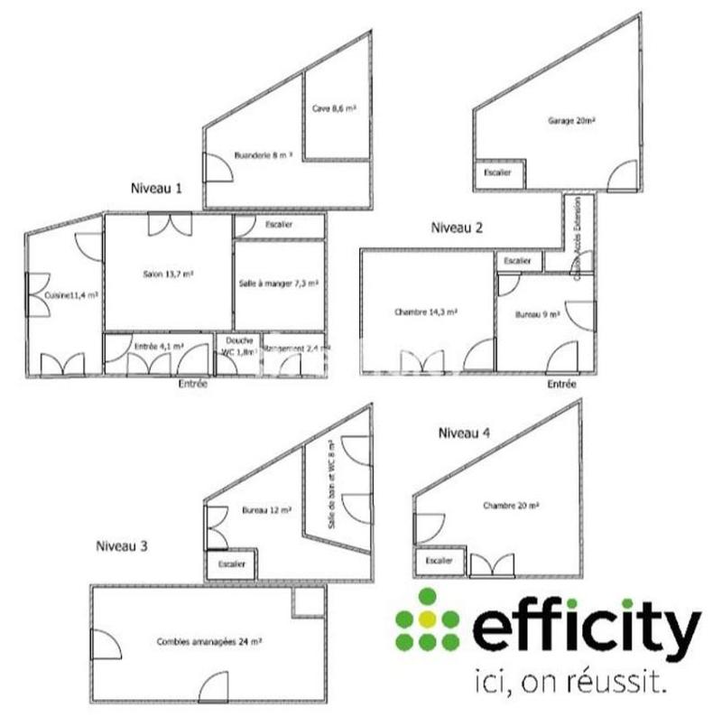 Maison - 140 m² - 7 pièces