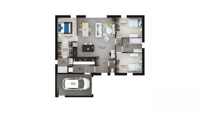 Maison - 90 m² - 4 pièces