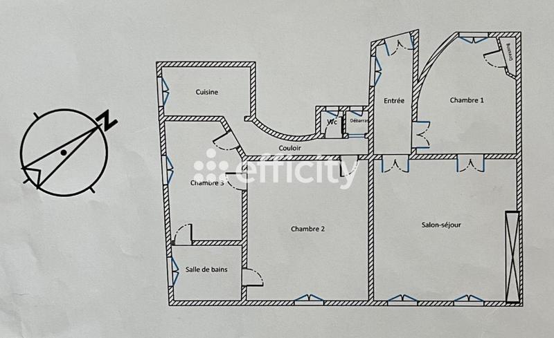 Appartement - 98 m² - 4 pièces