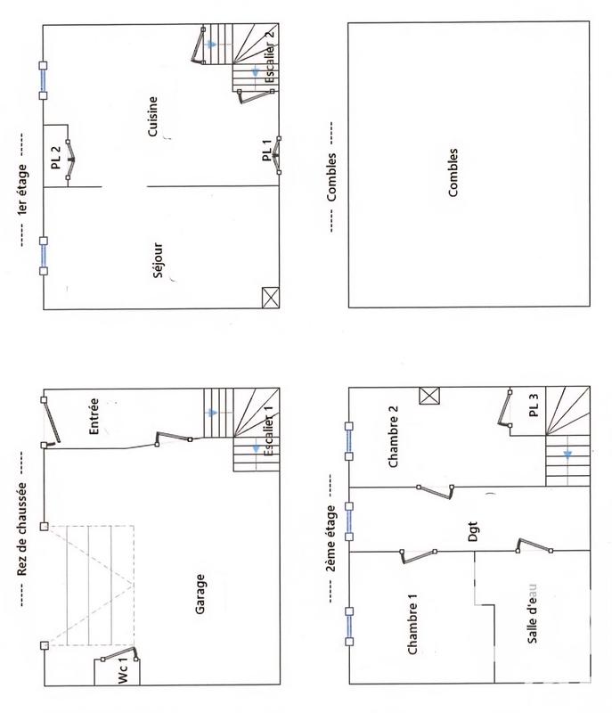 Maison de village - 62 m² - 3 pièces
