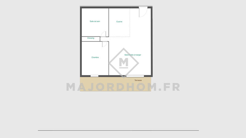 Appartement - 42 m² - 2 pièces