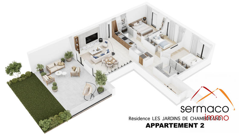 Appartement - 96 m² - 4 pièces