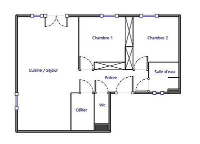 Appartement - 60 m² - 3 pièces