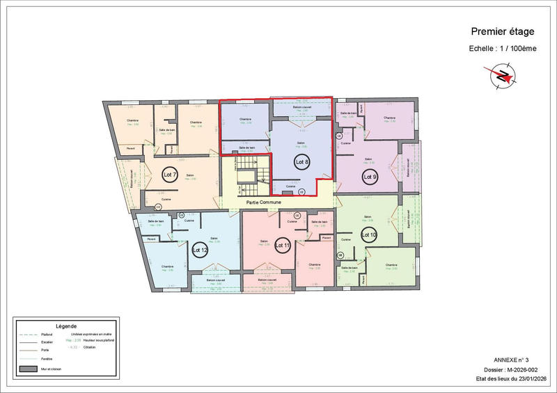Appartement - 38 m² - 2 pièces