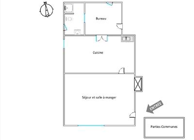 Appartement - 42 m² - 2 pièces