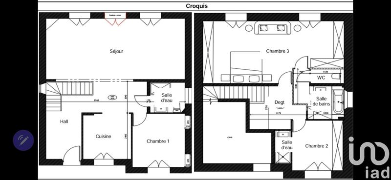 Maison de ville - 125 m² - 4 pièces