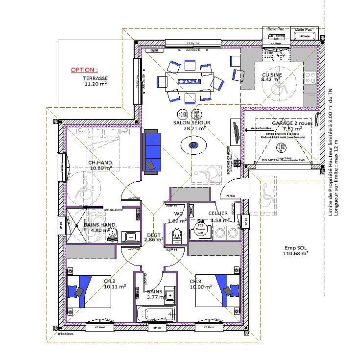 Maison - 84 m² - 4 pièces