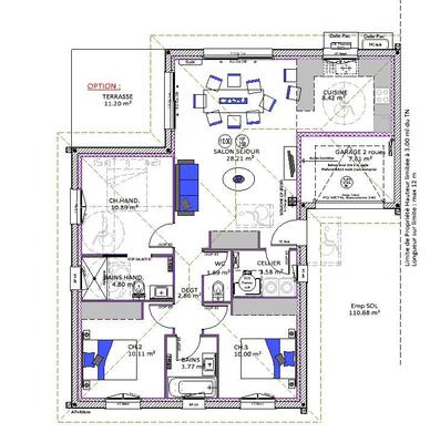 Maison - 84 m² - 4 pièces