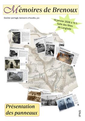Mémoires de Brenoux : Présentation des Panneaux