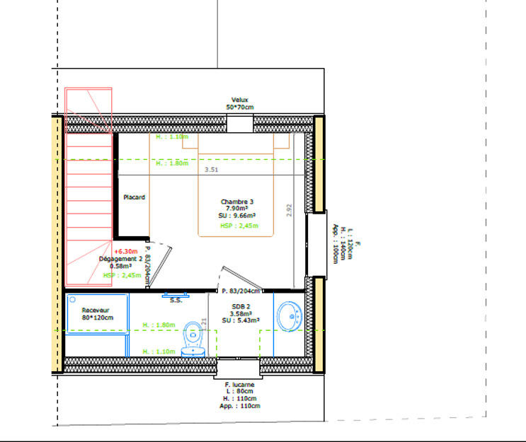 Maison - 86 m² - 4 pièces