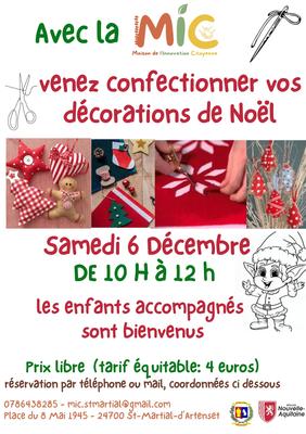 Confection de vos décorations de Noël