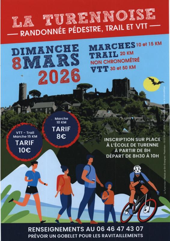 La Turenneoise - randonnée pédestre, trail et Vtt