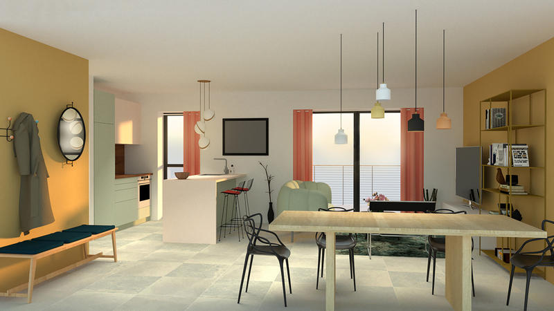 Appartement - 62 m² - 3 pièces