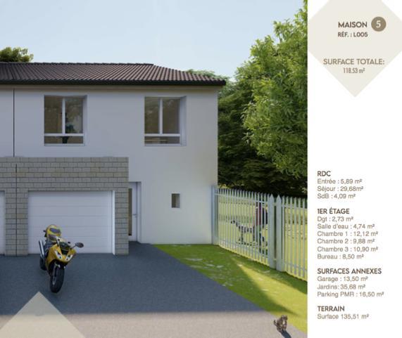 Maison - 102 m² - 6 pièces