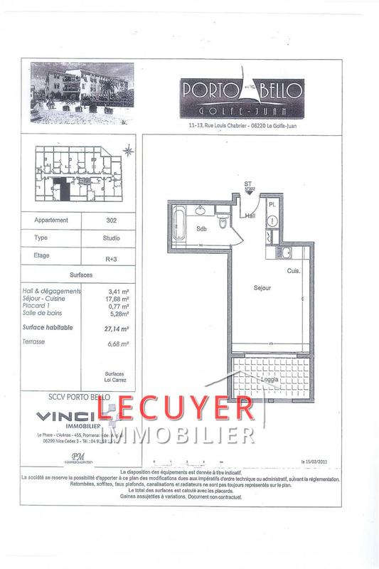 Appartement - 27 m² - 1 pièce
