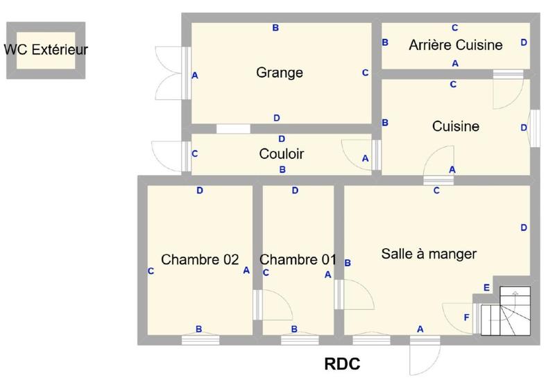 Maison jumelée - 55 m² - 3 pièces