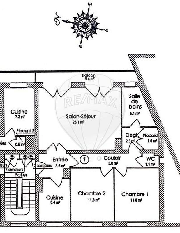 Appartement - 73 m² - 3 pièces