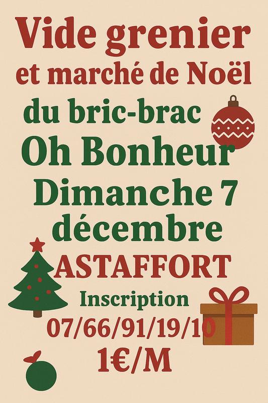 Vide grenier - marché de noël