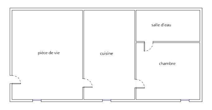 Appartement - 36 m² - 2 pièces
