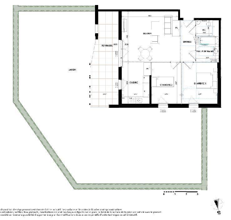 Appartement - 64 m² - 3 pièces