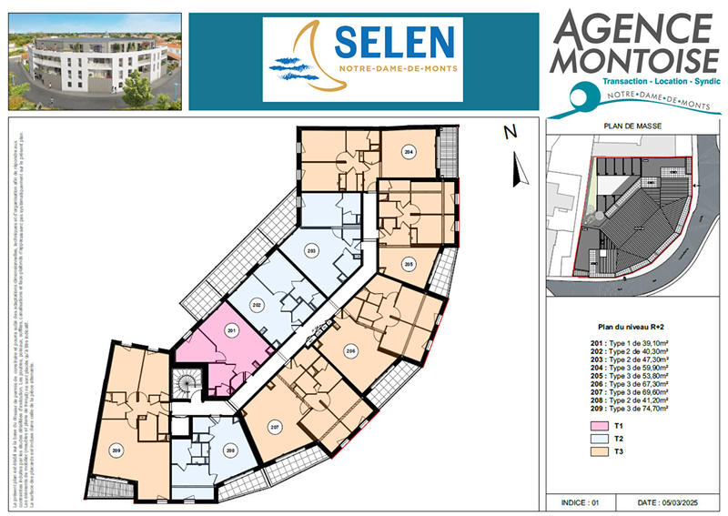 Appartement - 39 m² - 1 pièce