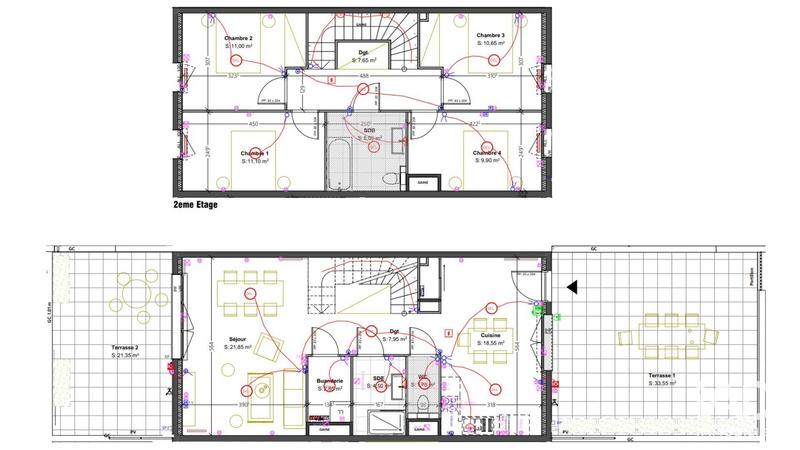 Duplex - 113 m² - 5 pièces