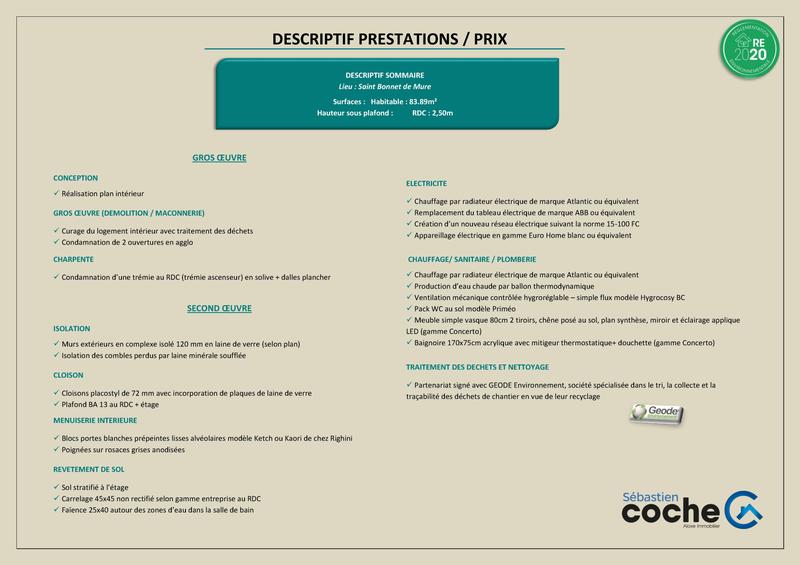 Duplex - 84 m² - 3 pièces