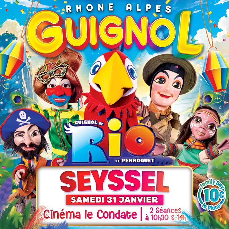 Guignol Rhône Alpes et Rio le majestueux perroquet