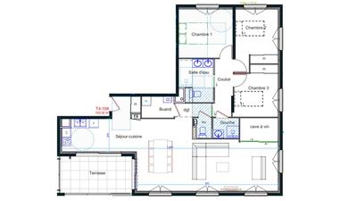Appartement - 103 m² - 4 pièces